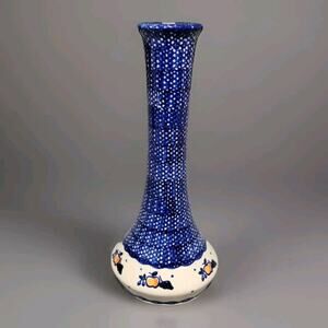 Polish Pottery Bolesławiec 10" Lamp Base? Handmade In Poland
